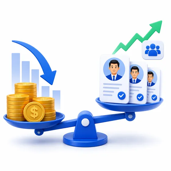 Minh họa cân đối chi phí tuyển dụng tối ưu